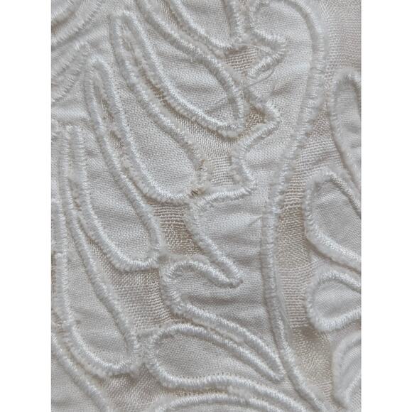 Ulla Johnson Bianca Hand Embroidered Cream Balloon Sleeve Dress 0 - Picture 4 of 13